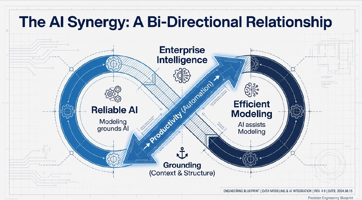 AI-data modeling bi-directional synergy