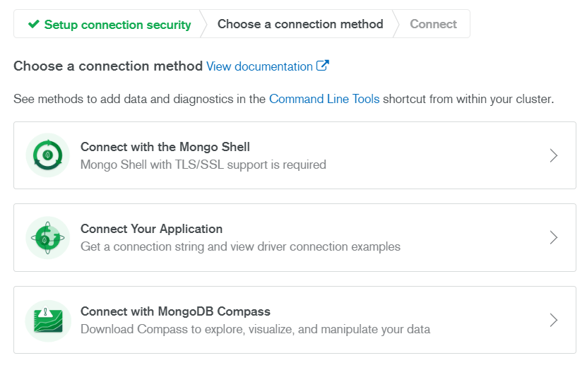 MongoDB Atlas connect with Compass