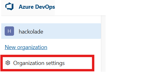 Azure DevOps Org settings