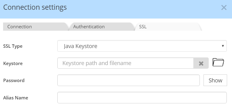 ScyllaDB Connection Settings - LDAP JKS