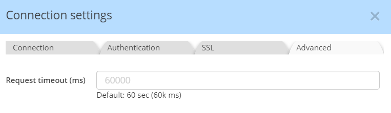 Cassandra connection advanced tab