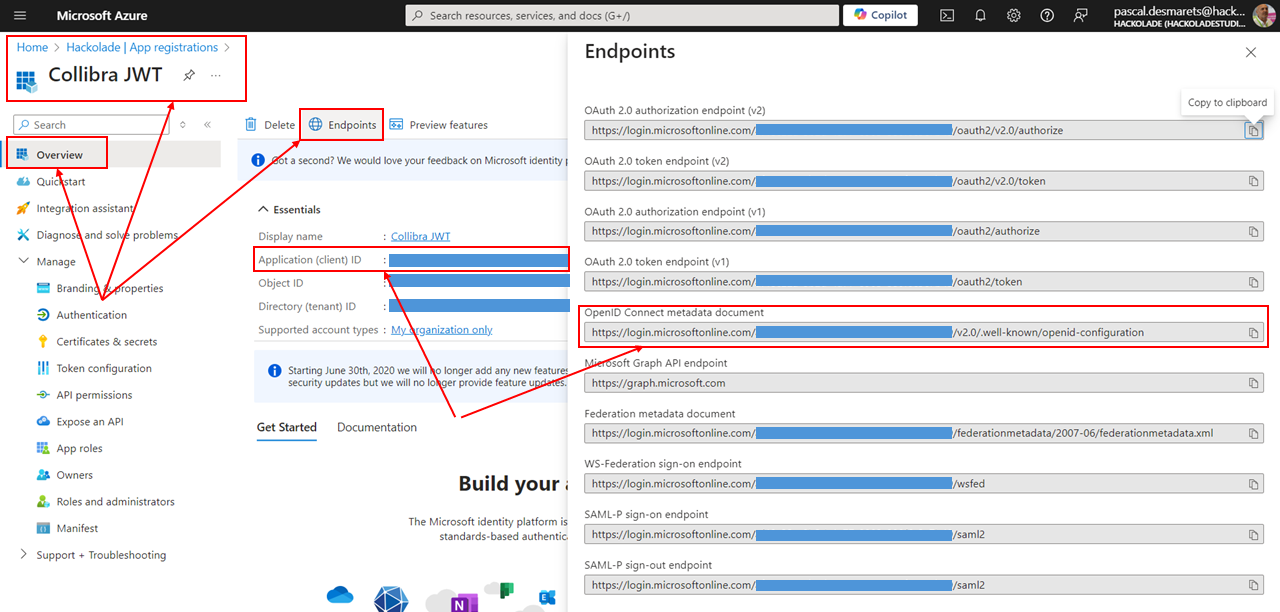 Collibra JWT - Client ID  Endpoint Metadat