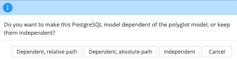 Convert and merge dependence option