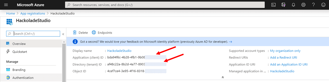 Azure App registration overview