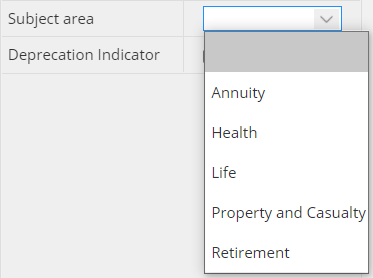 Custom Props entity options dropdown