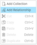 ER Diagram - contextual menu - add relationsh