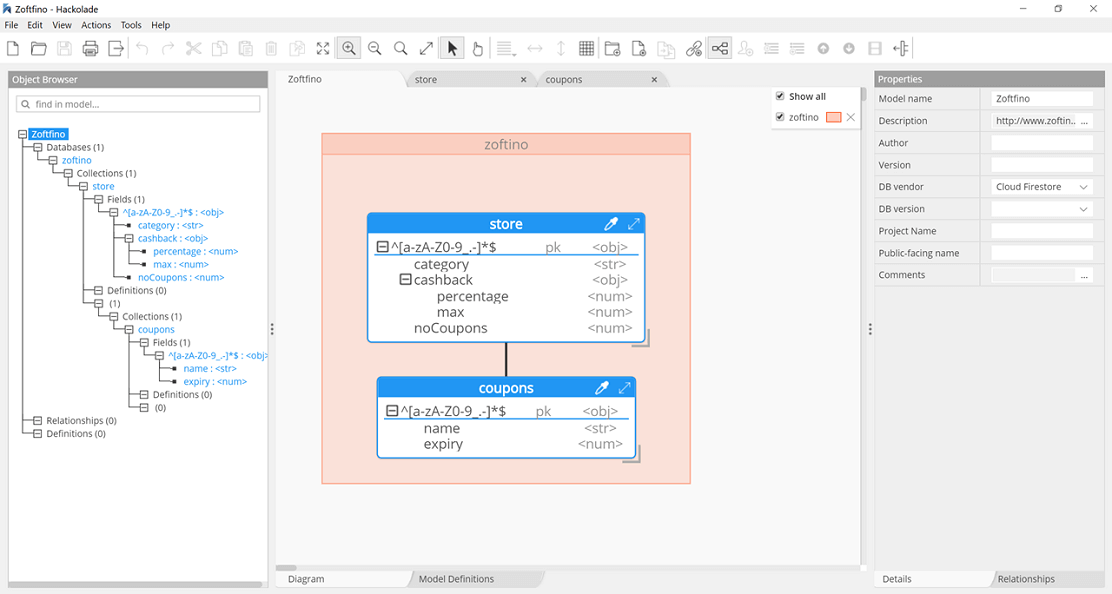 Firestore workspace