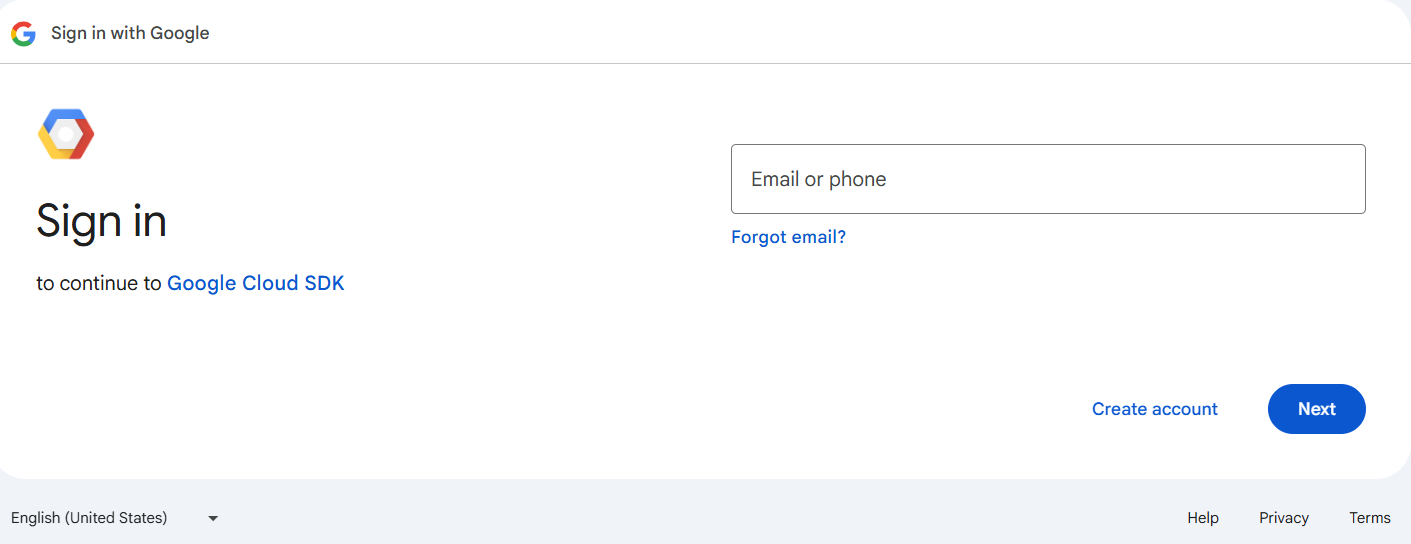 GCP App Default Credentials authentication