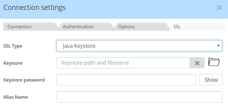 Hive - Connection settings Java Keystore