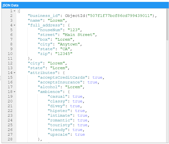 JSON Document