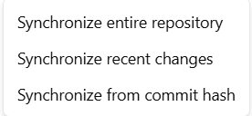 Model Hub admin pane repository actions