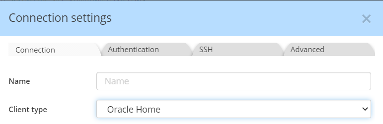 Oracle connection ORACLE_HOME