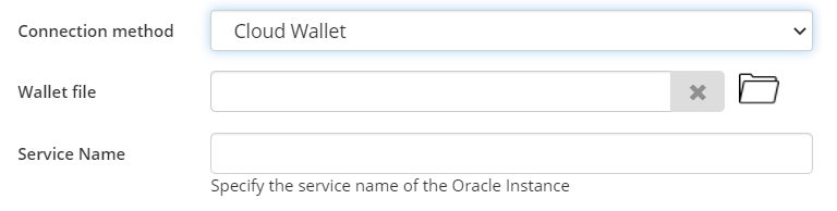 Oracle connection wallet