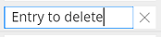 Properties pane controls - delete entry