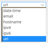 Properties pane controls - dropdown list