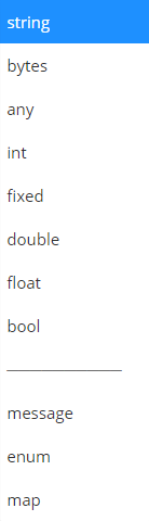 Protobuf data types