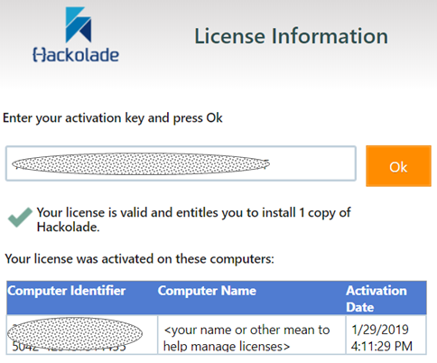 QLM - License Manager with identification