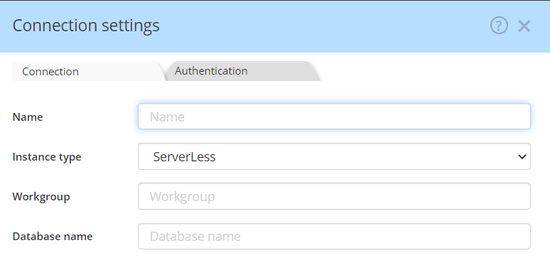 Redshift - serverless connection settings