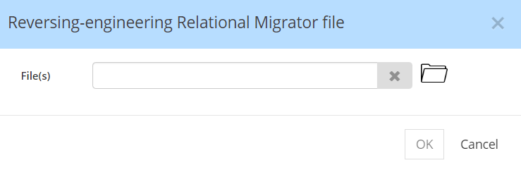 Relational Migrator - file picker