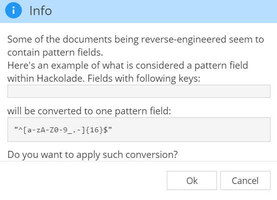 Reverse-Engineering pattern field detection