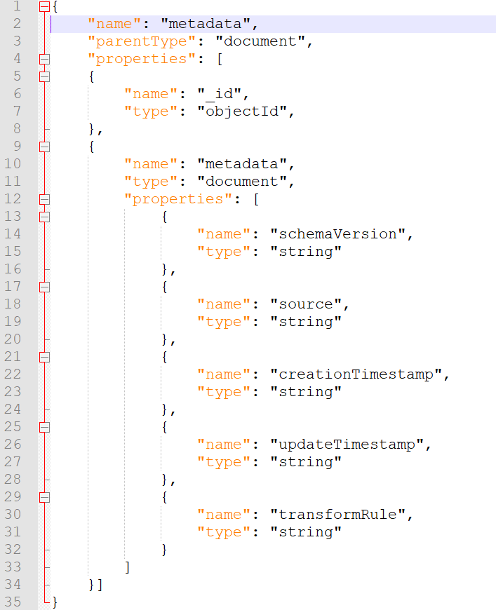 Snippet metadata JSON