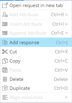 Swagger - Add response contextual menu