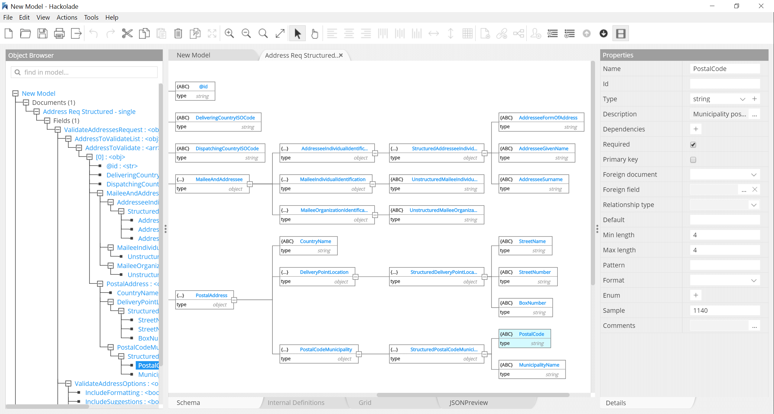 JSON Schema design editor