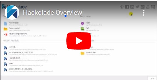 Quick tour overview video of Hackolade Studio